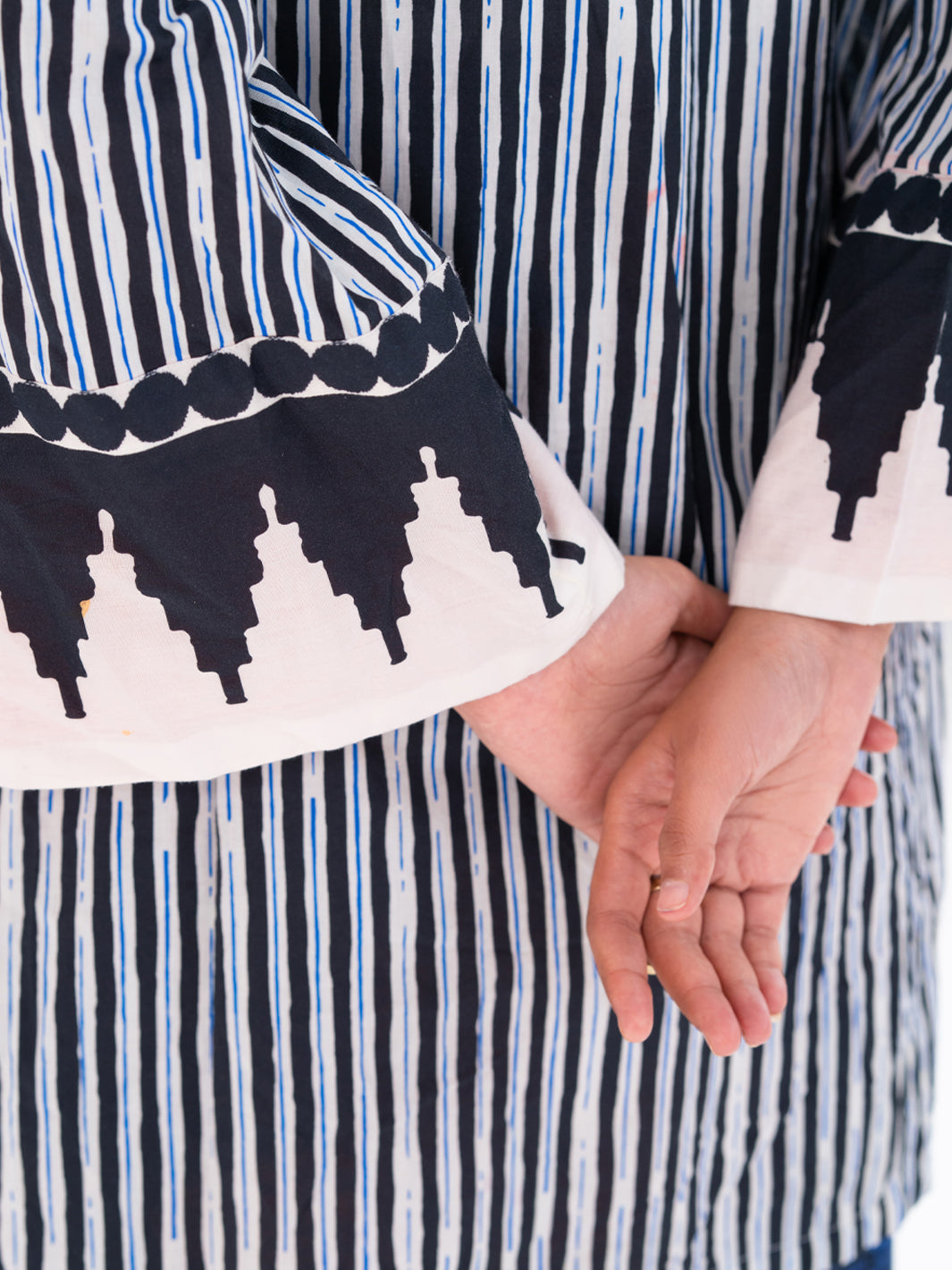 Black White Cambric 2Pc Stitched - AWP-2PS-LKS-895