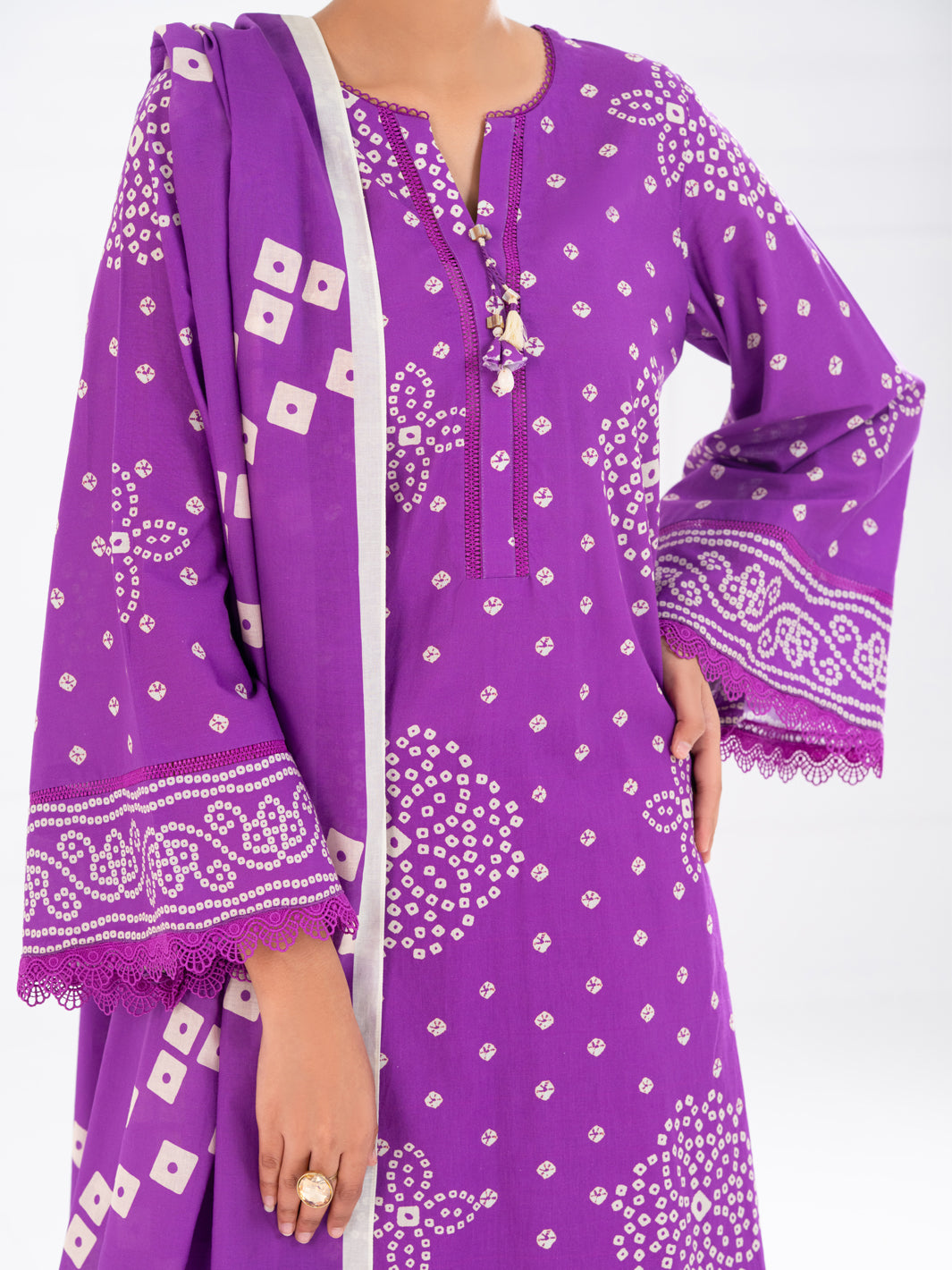 Light Purple Cambric 2Pc Unstitched - AWP-2PS-SLKD-UN-831