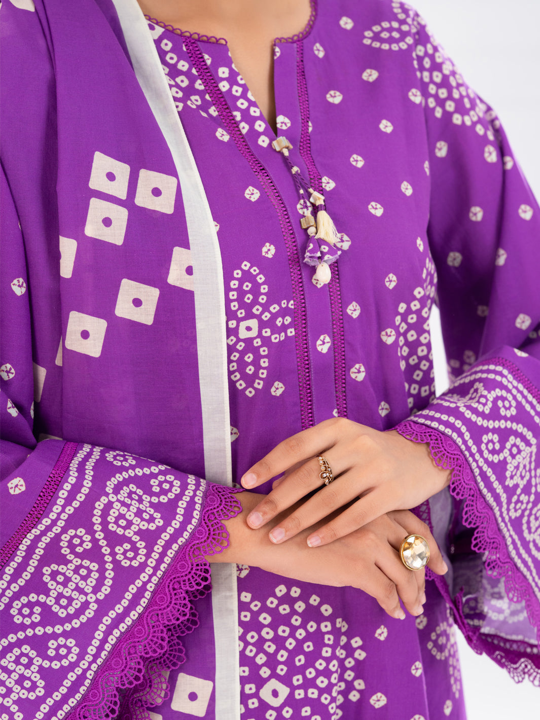 Light Purple Cambric 2Pc Unstitched - AWP-2PS-SLKD-UN-831