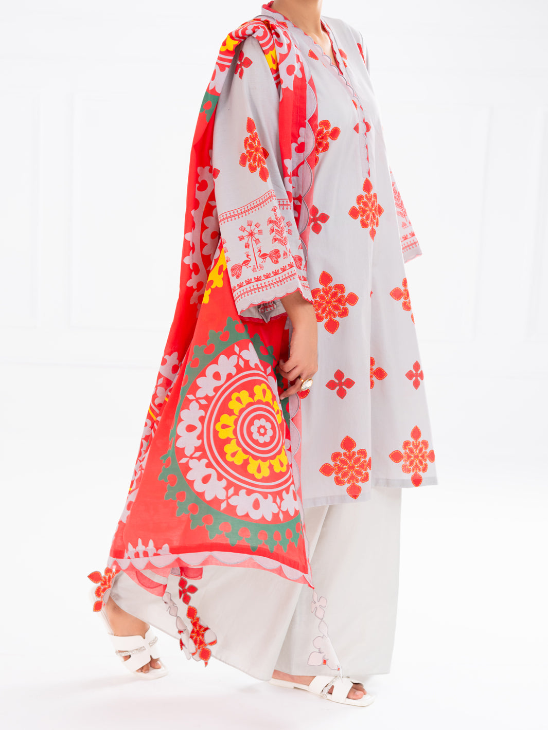 Light Pink Cambric 2Pc Unstitched - AWP-2PS-SLKD-UN-832
