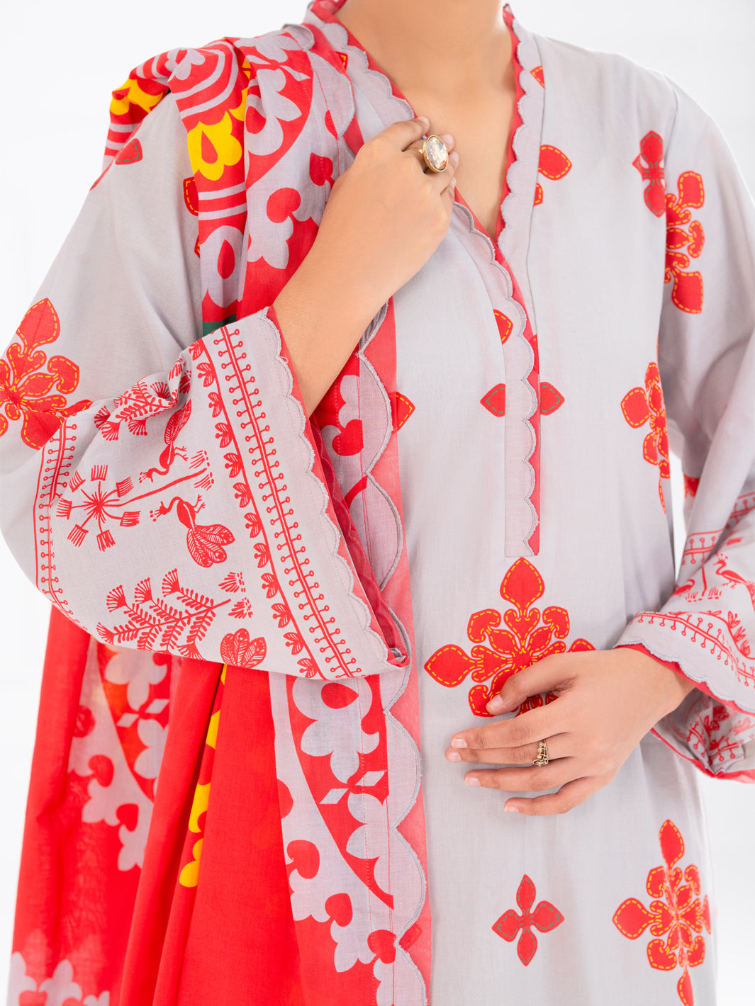 Light Pink Cambric 2Pc Unstitched - AWP-2PS-SLKD-UN-832