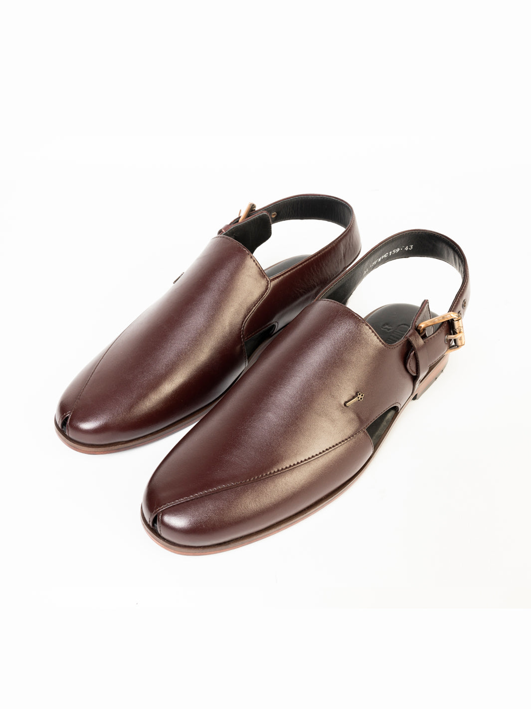 Burgundy Peshawari Chappal -AL-MFW-HC-159-R1