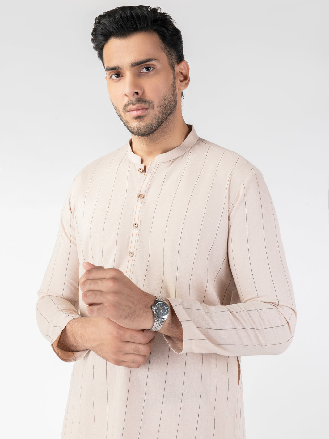 Peach Blended Kurta - AL-K-1230