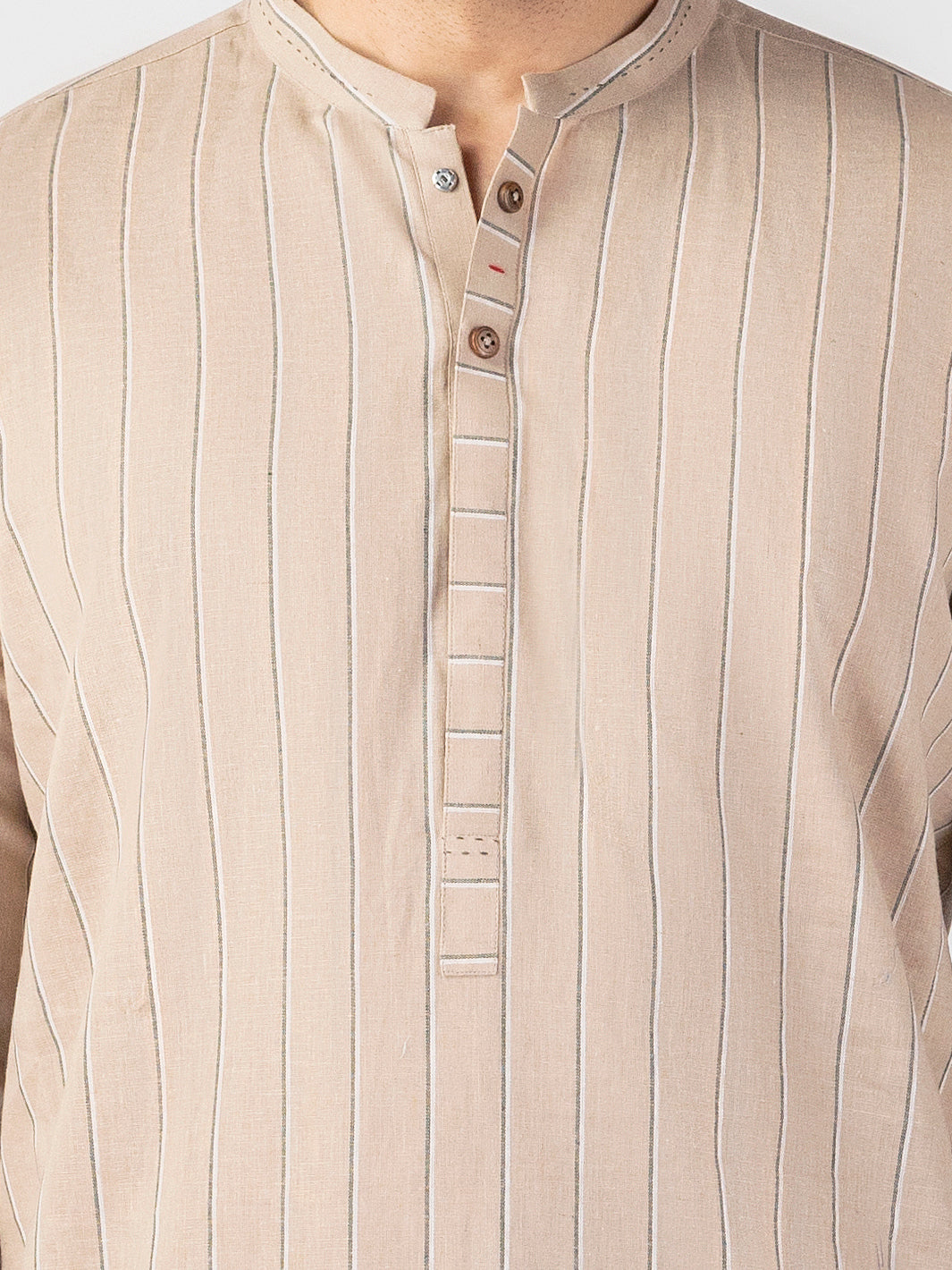 Light Brown Blended Kurta - AL-K-1246
