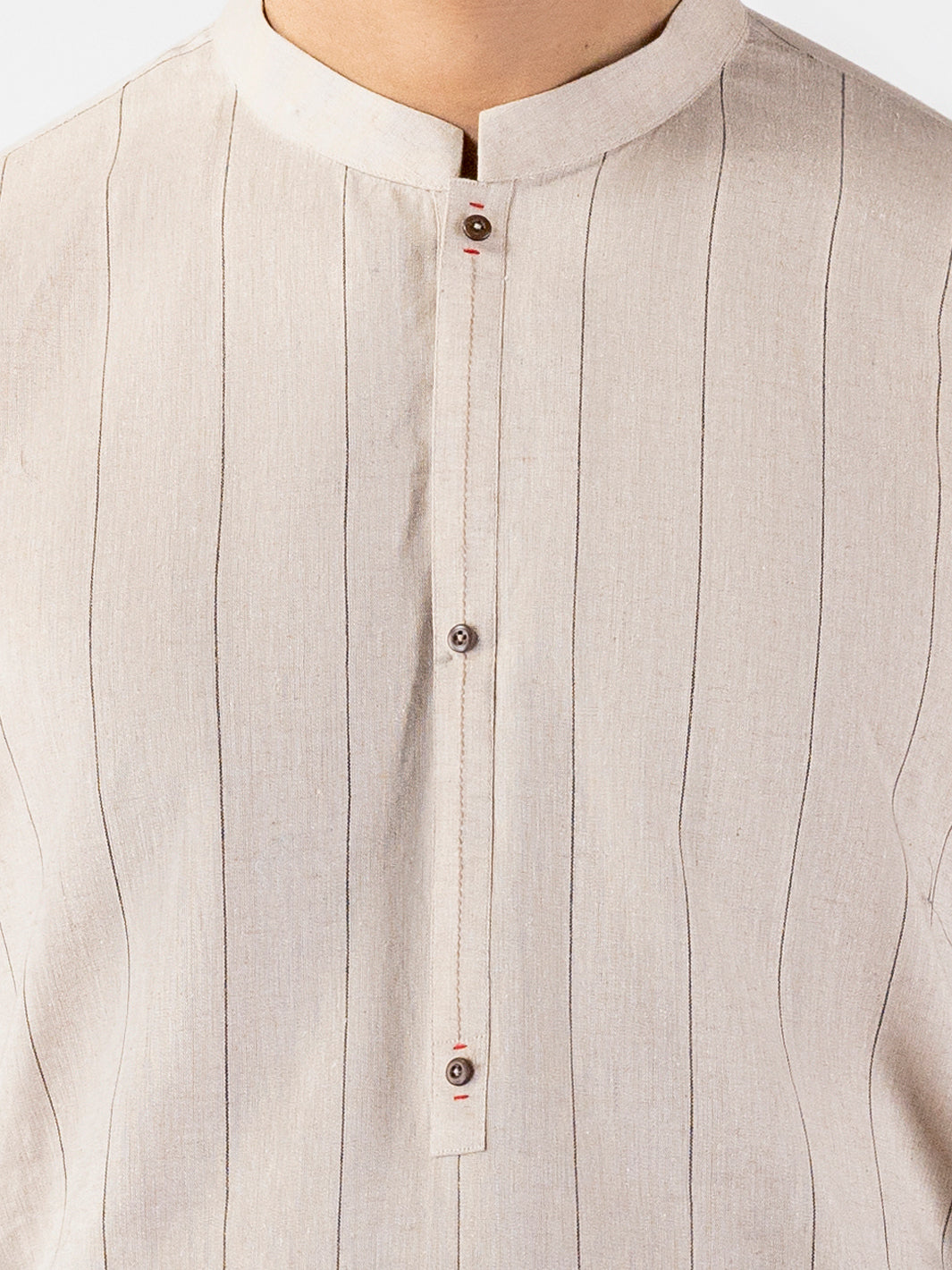 Beige Blended Kurta - AL-K-1252