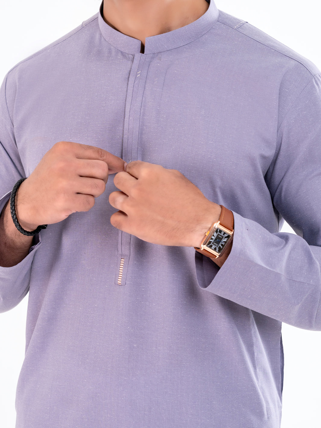 Purple Blended Kurta - AL-K-1279
