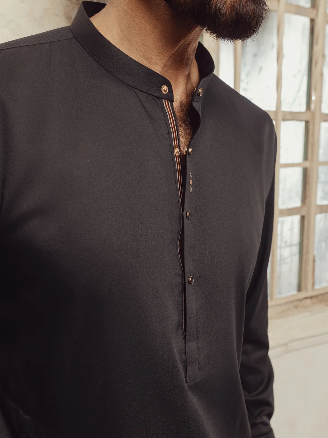 Black Plain Kameez Shalwar - ALET-KS-1014-R2