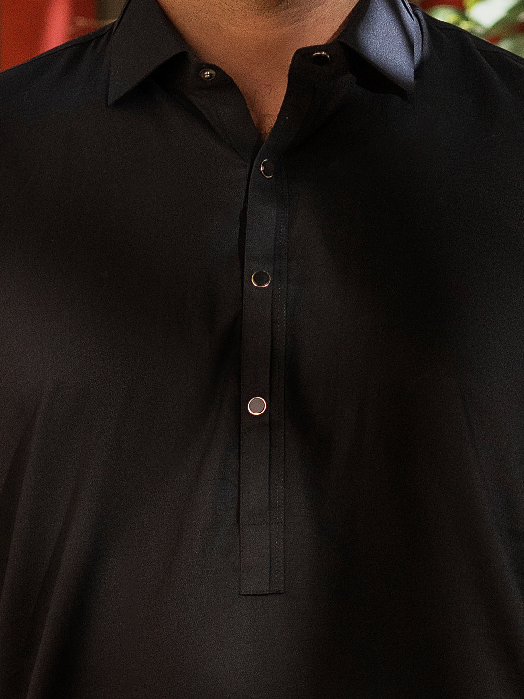Black Cotton Kameez Shalwar - ALWA-KS-555