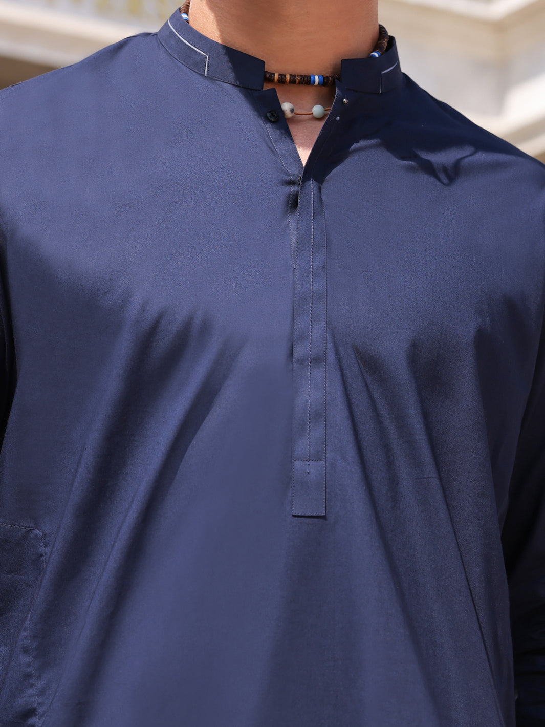 Blue Cotton Kurta Trouser - AL-KT-2980 - Almirah Online