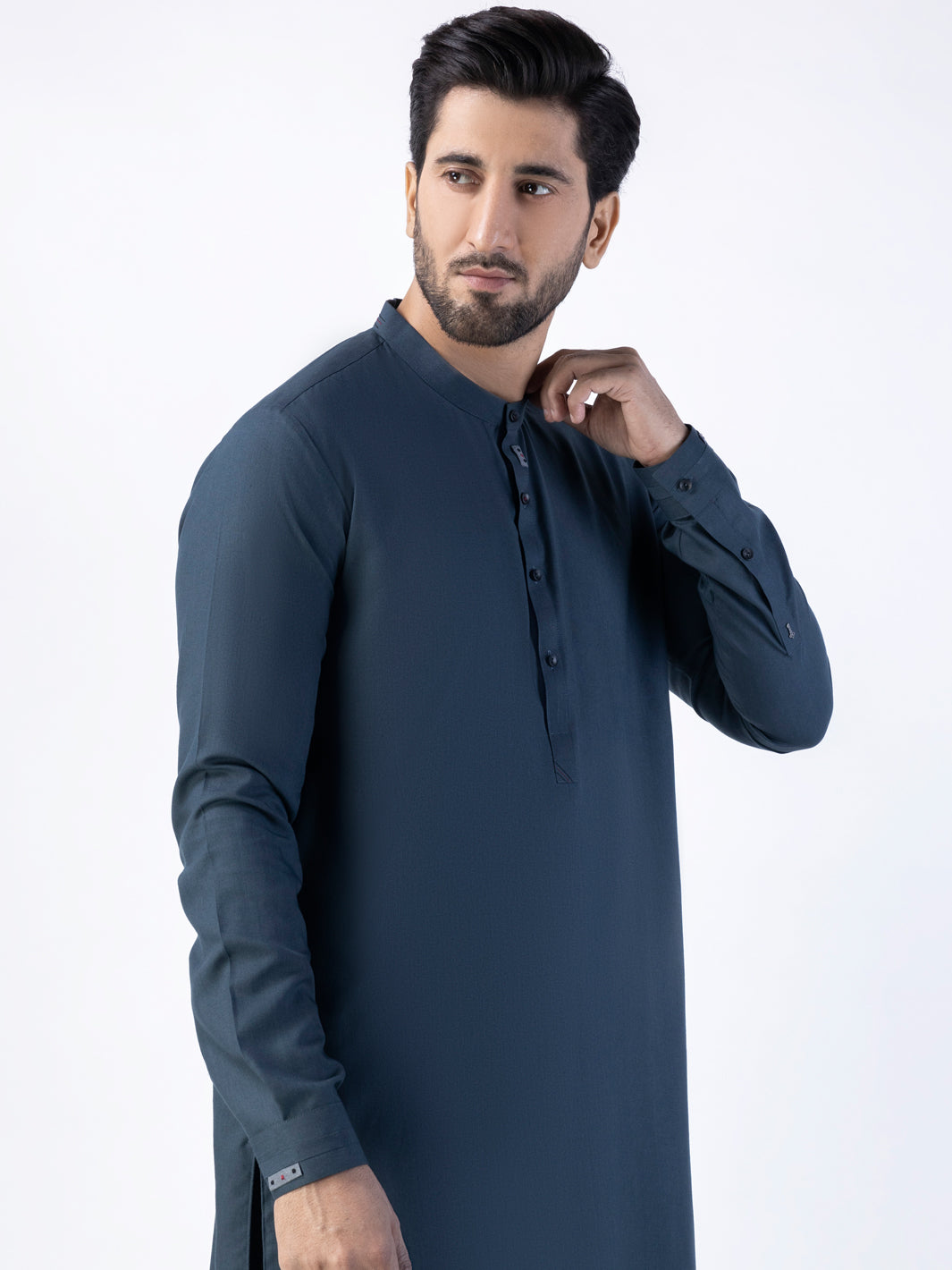 Blue Blended Kurta Trouser - AL-KT-3028
