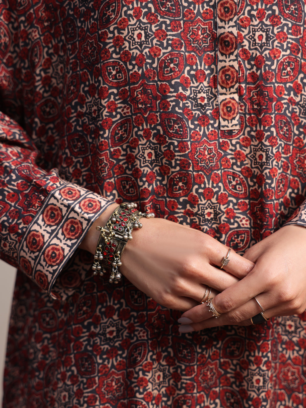 Maroon Viscose Tunic - ALCR-LK-1060
