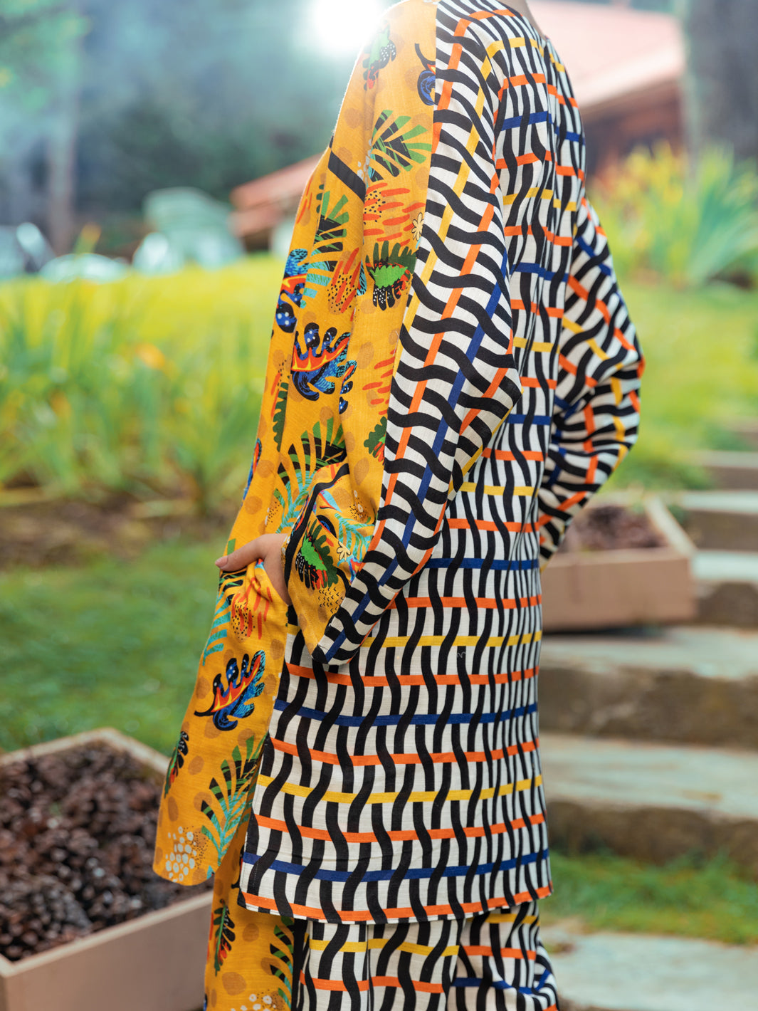 Yellow Khaddar Tunic - AWP-LK-605
