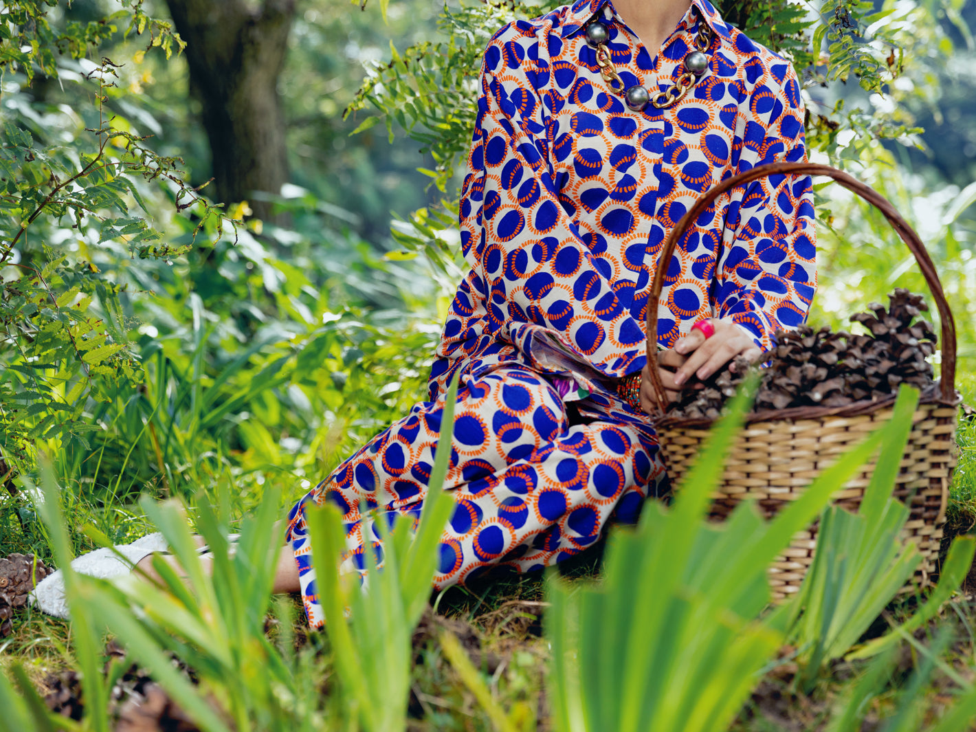 Blue Khaddar Tunic - AWP-LK-606B