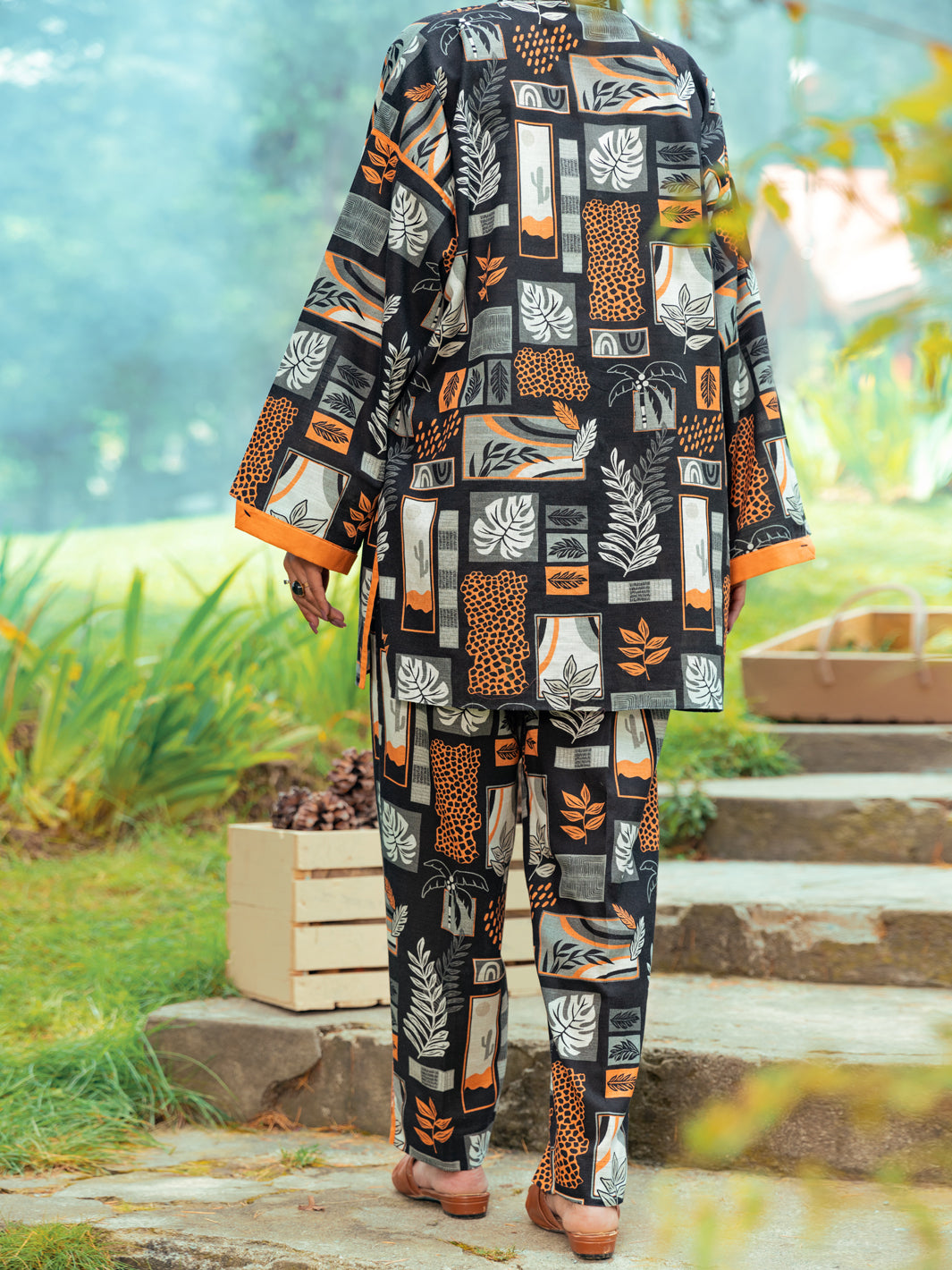 Black Khaddar Tunic - AWP-LK-607
