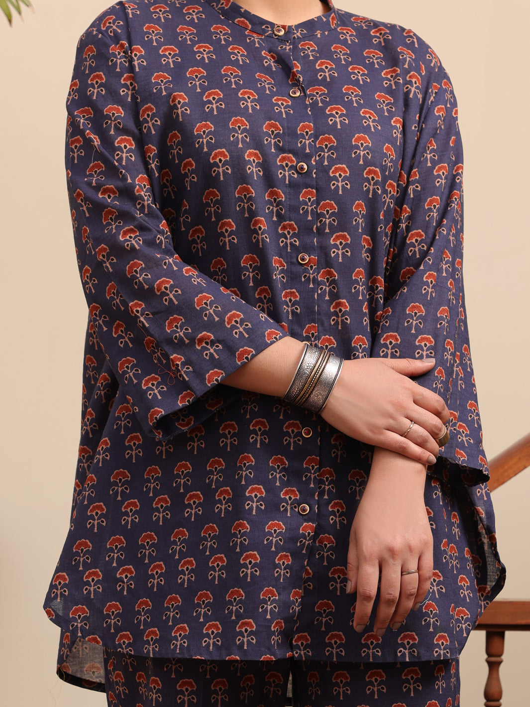 Blue Cotton 2 Piece Stitched - ALCR-2PS-LKS-1063