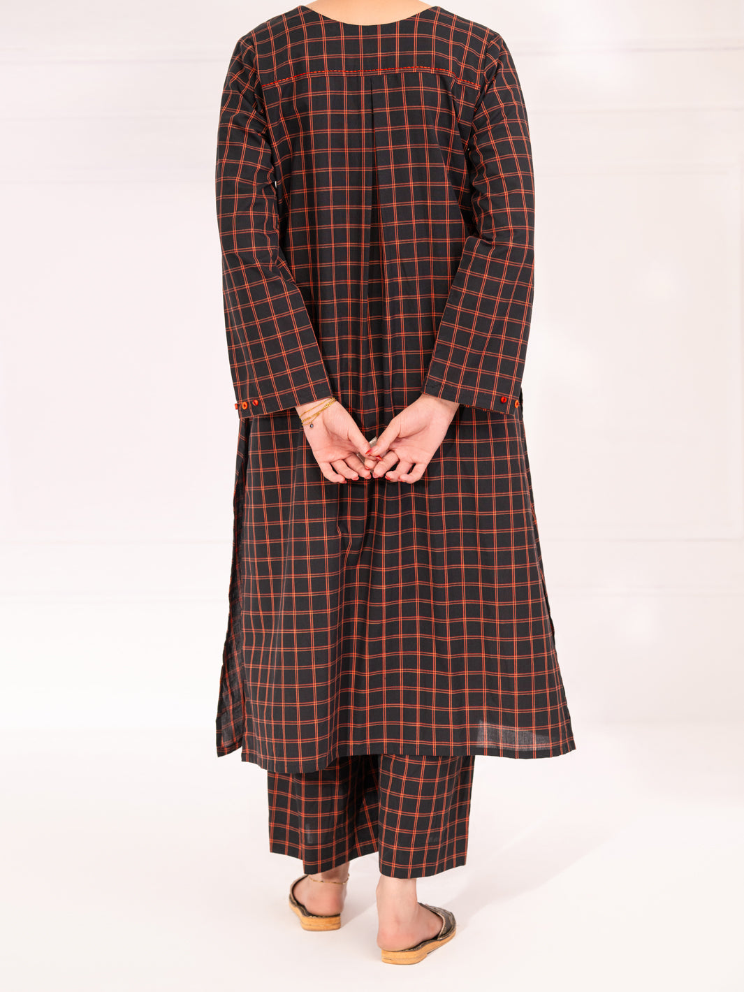Black 2Pc Stitched - AL-2PS-LKS-1075