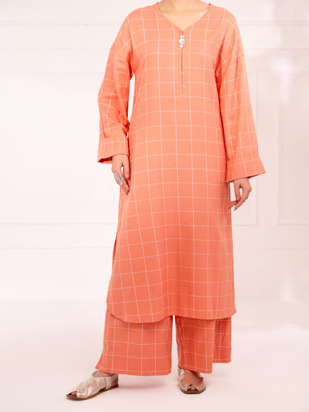 Light Pink 2Pc Stitched - AL-2PS-LKS-1076