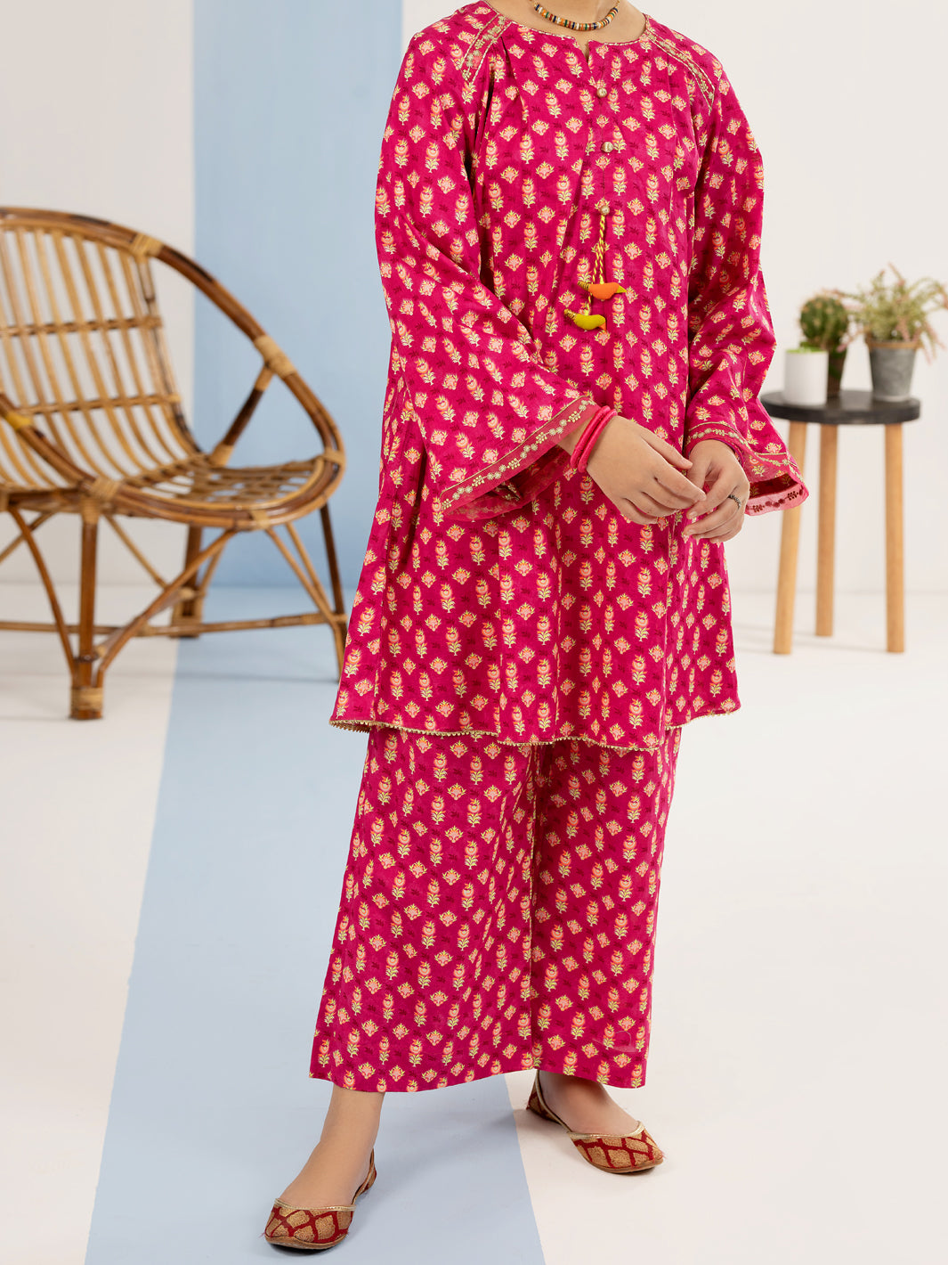 Fuchsia Lawn 2 Piece Stitched - ALT-2PS-LKS-1117 - Almirah Online