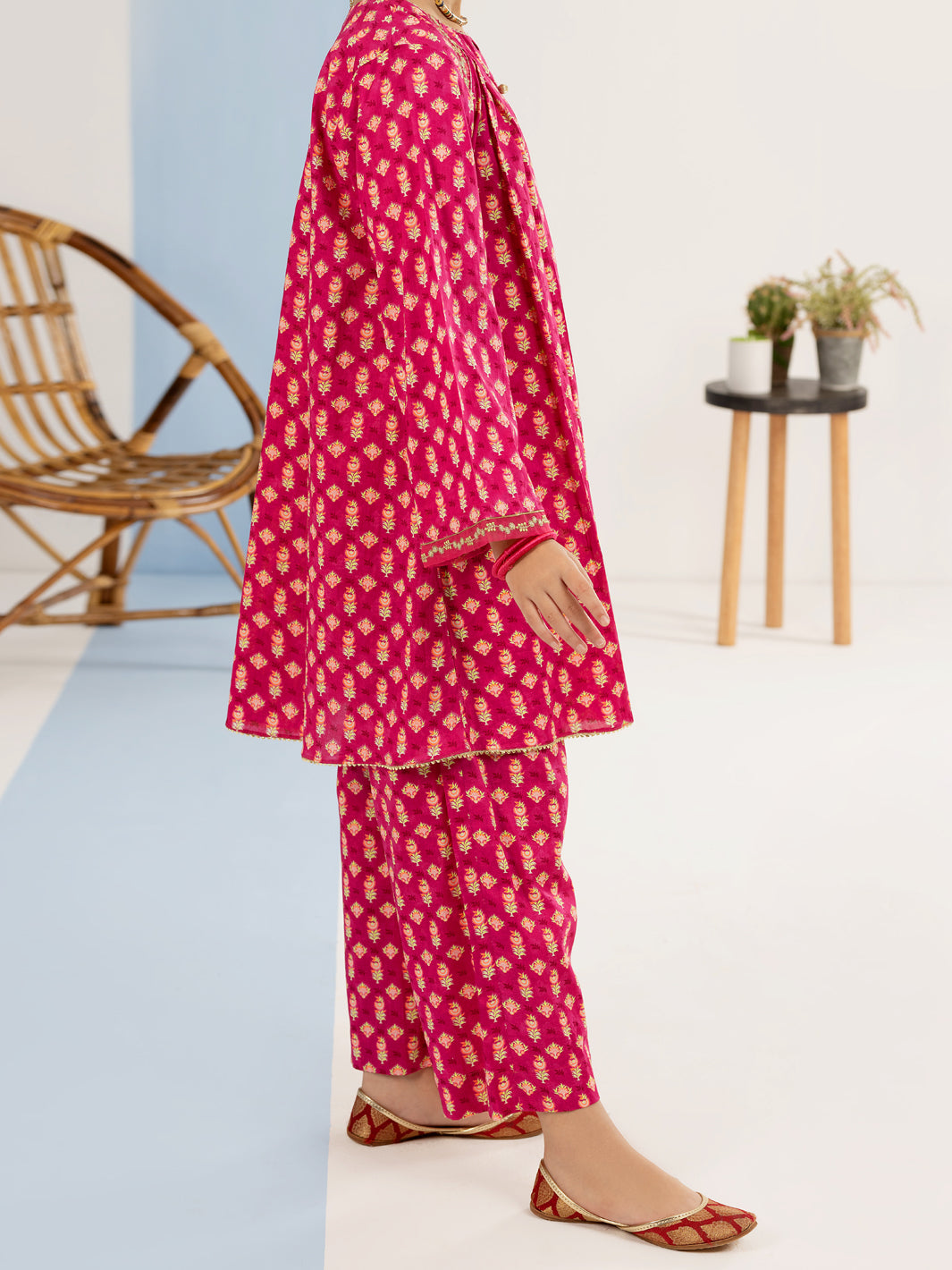 Fuchsia Lawn 2 Piece Stitched - ALT-2PS-LKS-1117 - Almirah Online