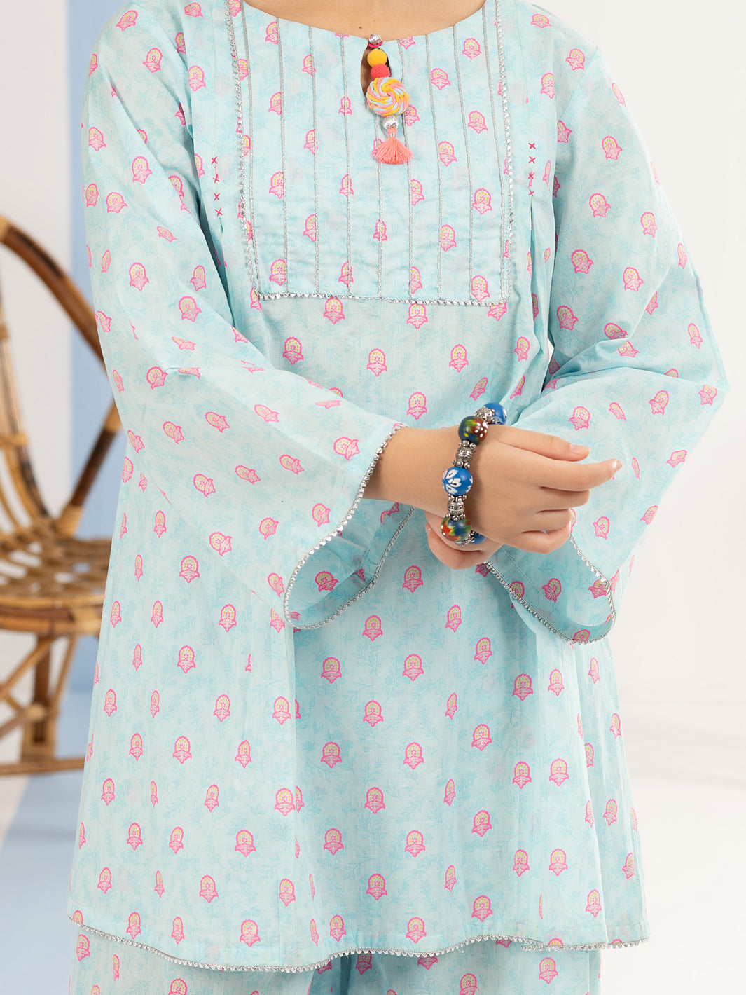 Sky Blue Cambric 2 Piece Stitched - ALT-2PS-LKS-1121