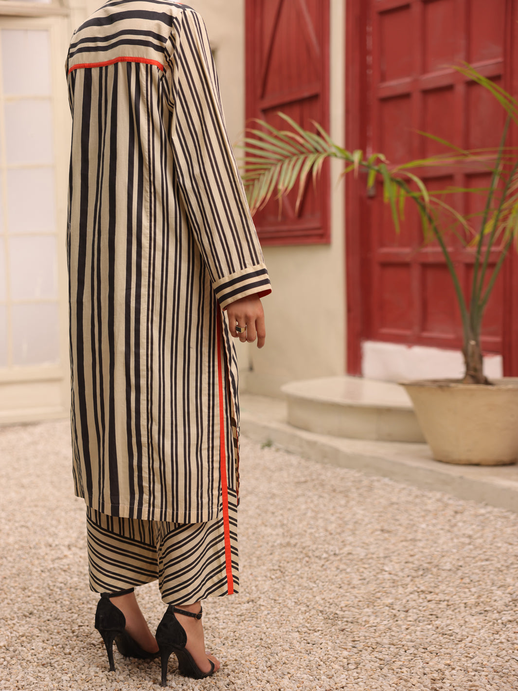 Beige Cambric 2Pc Stitched - ALP-2PS-LKS-1697