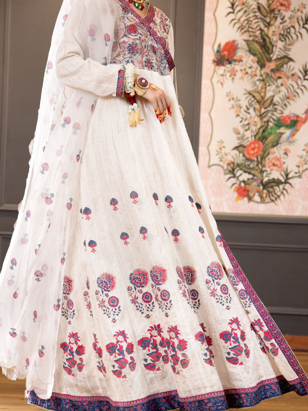 White Yarn Dyed 3 Piece Formal Stitched - AL-3PS-LS-466 - Almirah Online