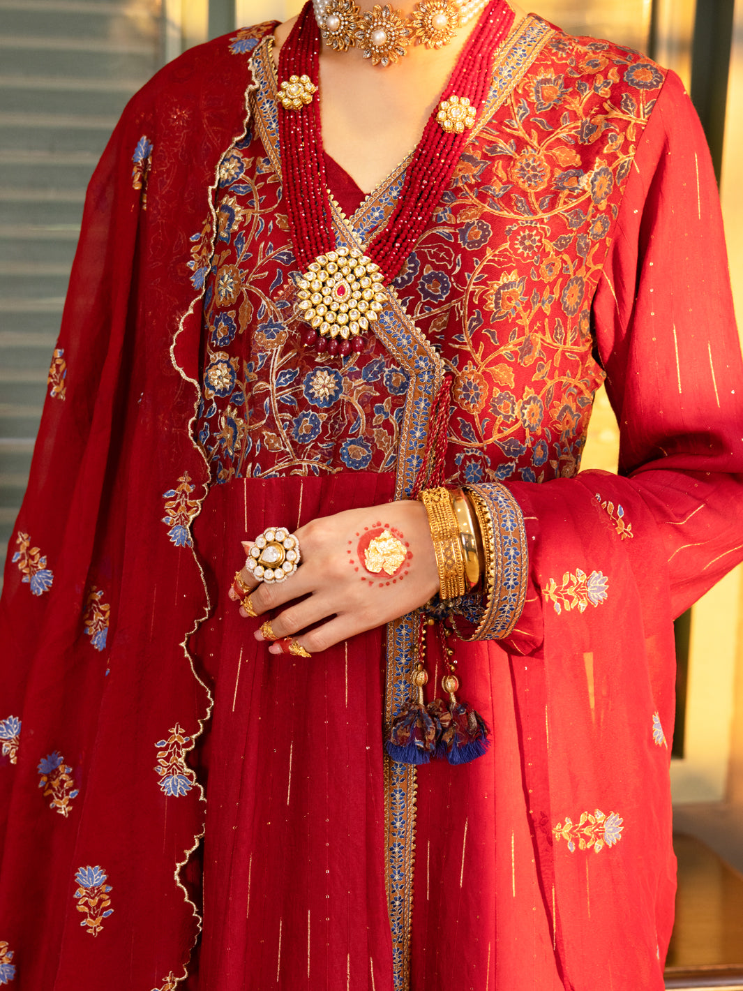 Maroon Yarn Dyed 3Pc Formal Stitched - AL-3PS-LS-467