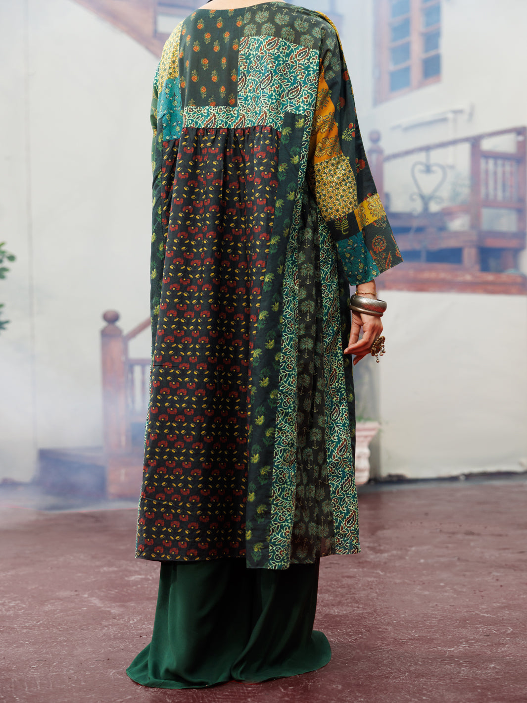 Green Cambric Tunic - AWP-LK-715