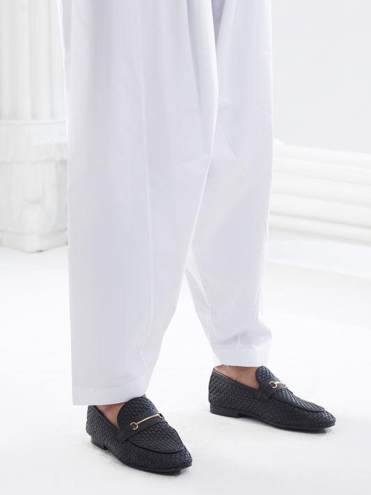 White Cotton Shalwar - AL-MS-024