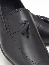Black Leather Shoes - AL-MSHO-043