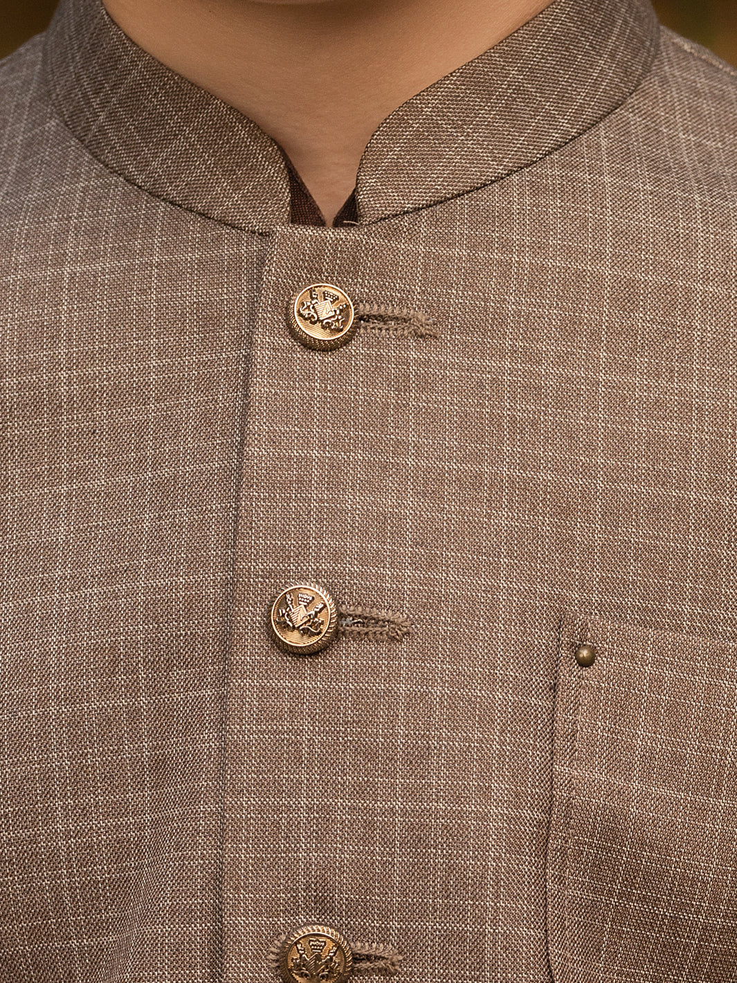 Brown Blended Boy Waistcoat - ALT-WC-011A