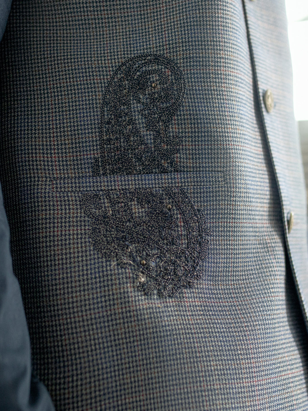 Blue Blended Waistcoat - AL-WC-504