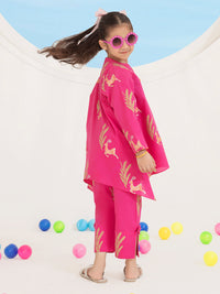 Pink Yarn Dyed 2 Piece Stitched - ALGR-2PS-LKS-1013