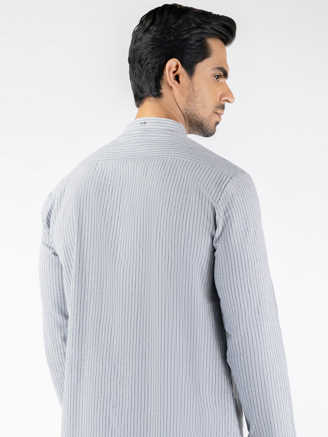 Grey Blended Kurta - AL-K-1249