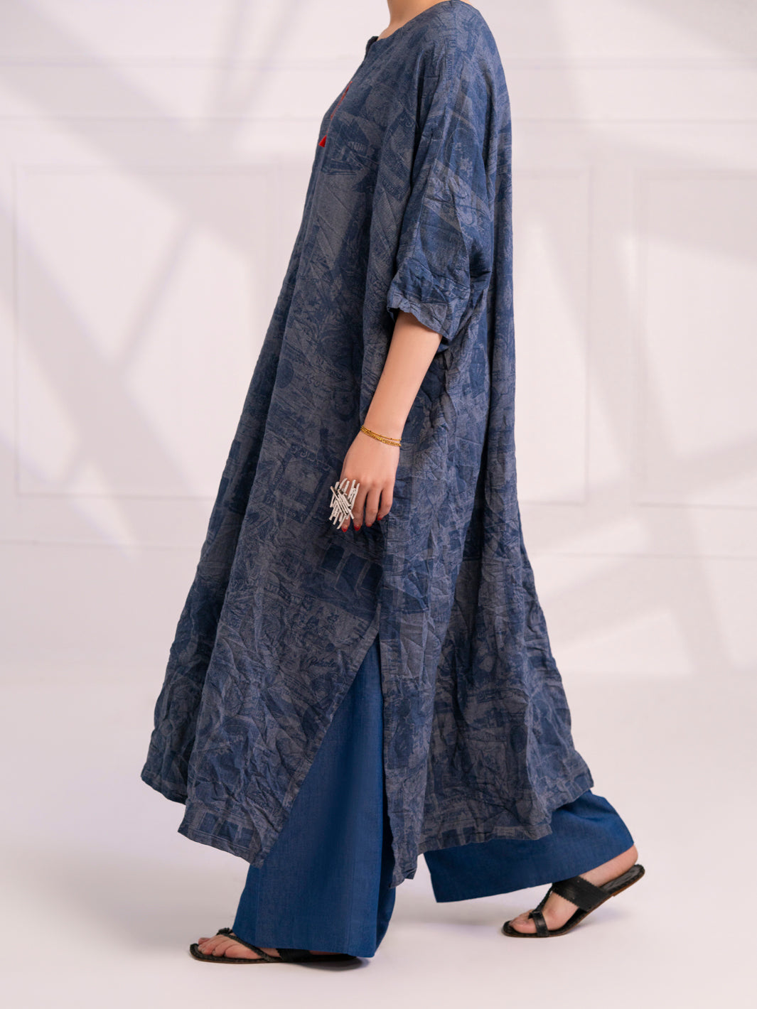 Blue Denim Kurti - AL-LK-1077