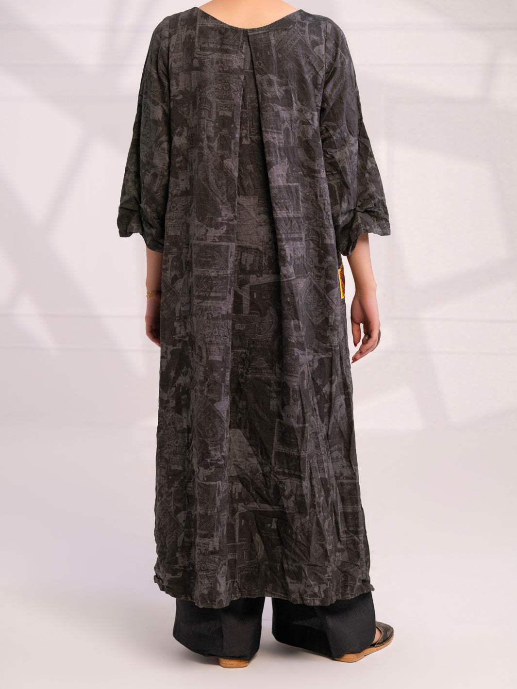 Charcoal Denim Kurti - AL-LK-1078