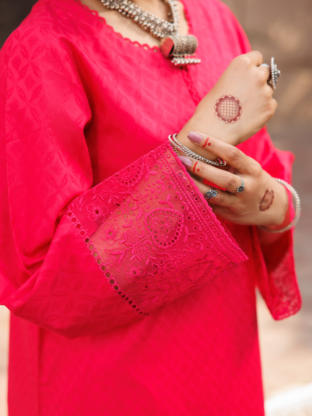 Pink Lino Kara 2 Piece Stitched - AL-2PS-LKS-1054