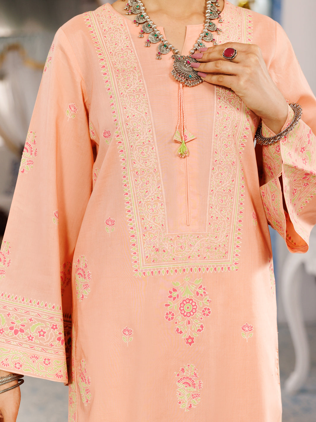 Pink Cambric 2Pc Stitched - AL-2PS-LKS-1056