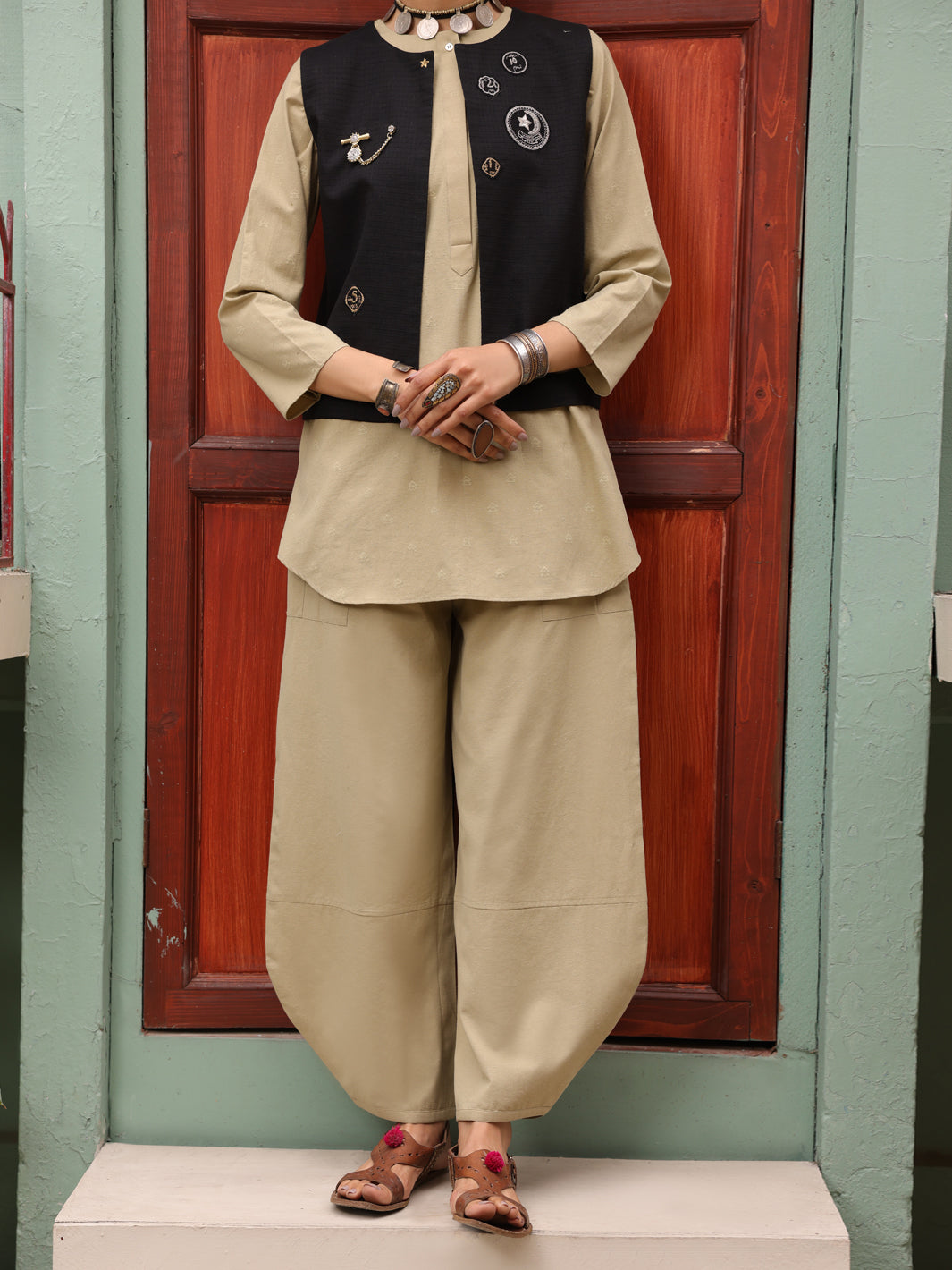 Black Dobby Waistcoat - AL-LK-LCT-916