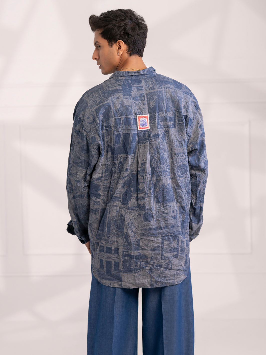 Blue Cotton Short Kurta - AL-SK-020A