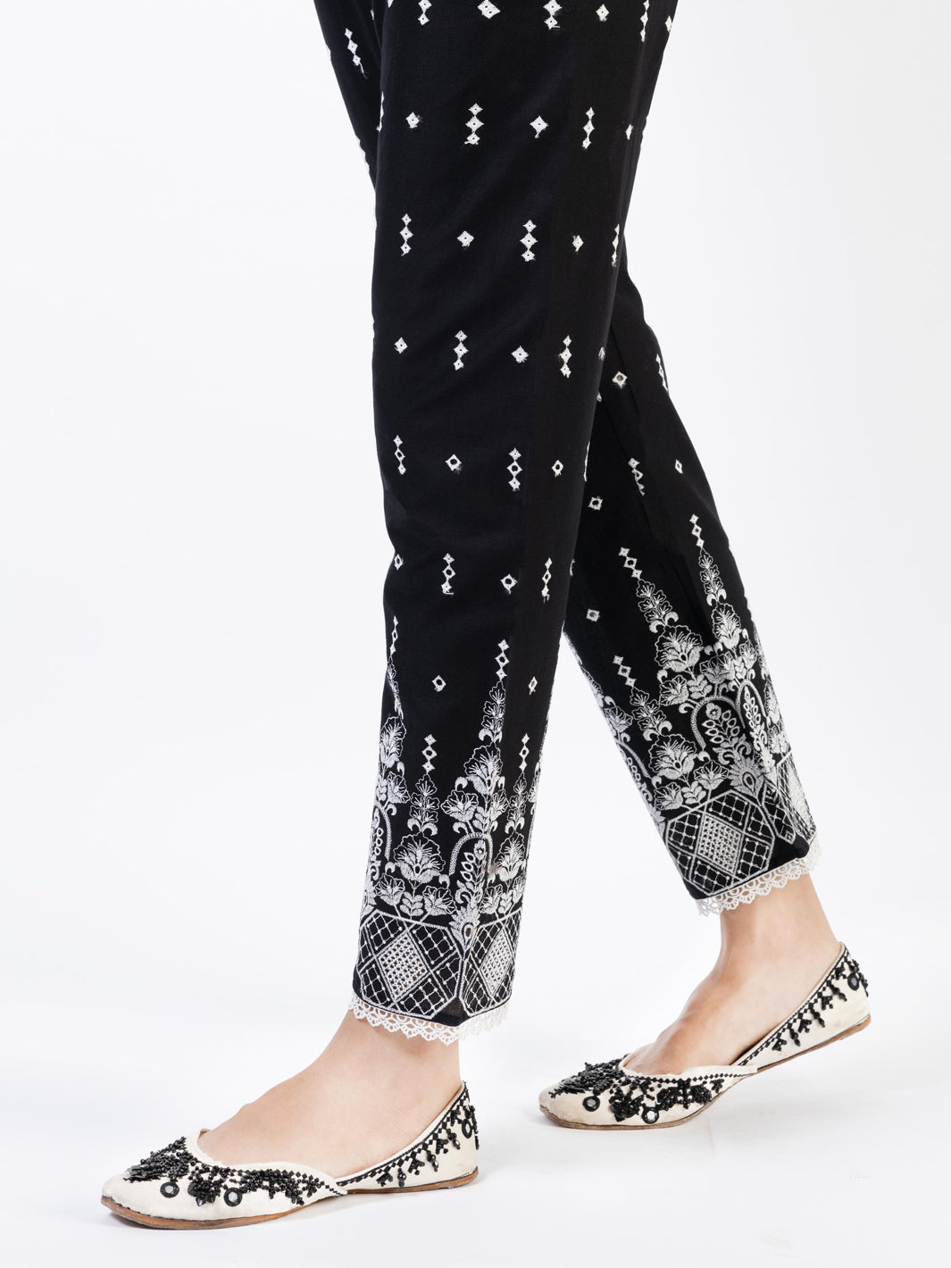 Black Lawn Trousers - AL-T-672