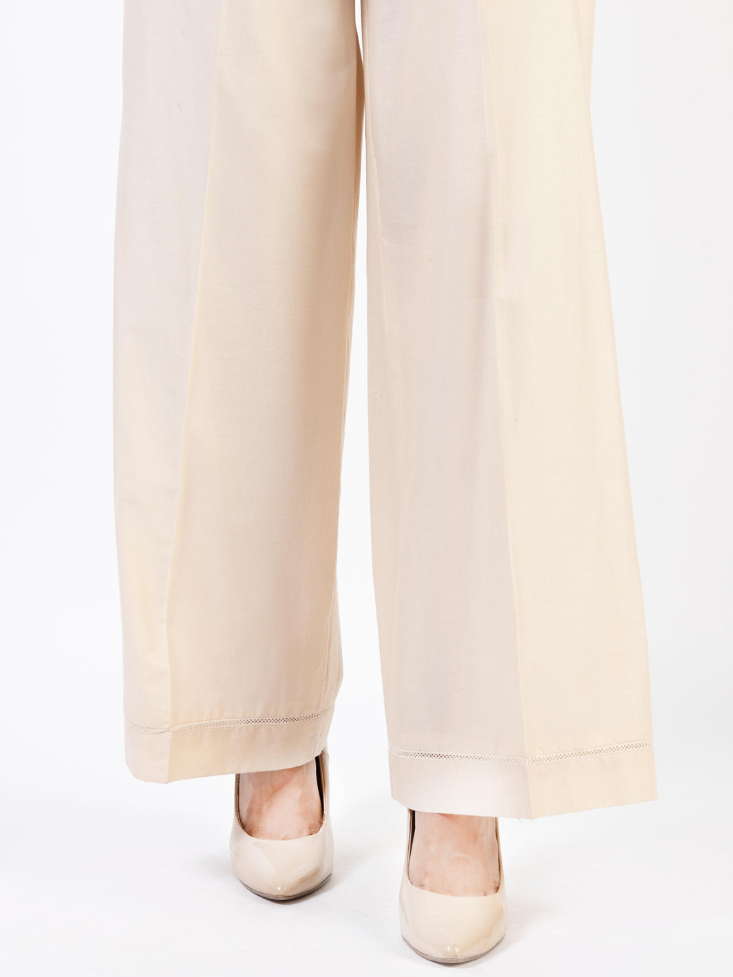 Cream Lawn Trousers - AL-T-674