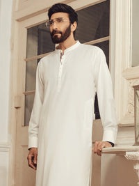 White Plain Kameez Shalwar - ALET-KS-1011-R4