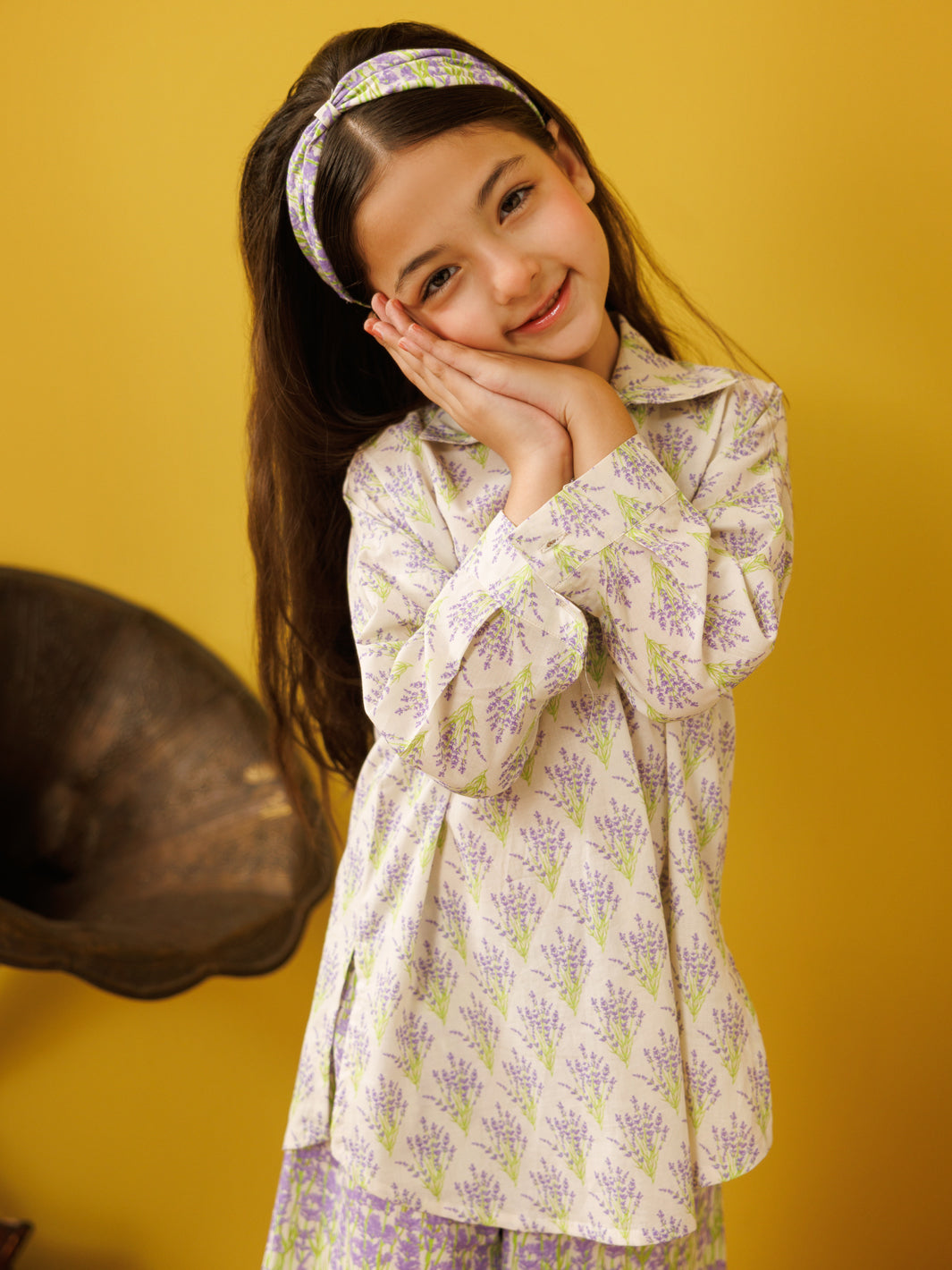 Light Purple Cambric 2 Piece Stitched - ALGR-2PS-LKS-1024