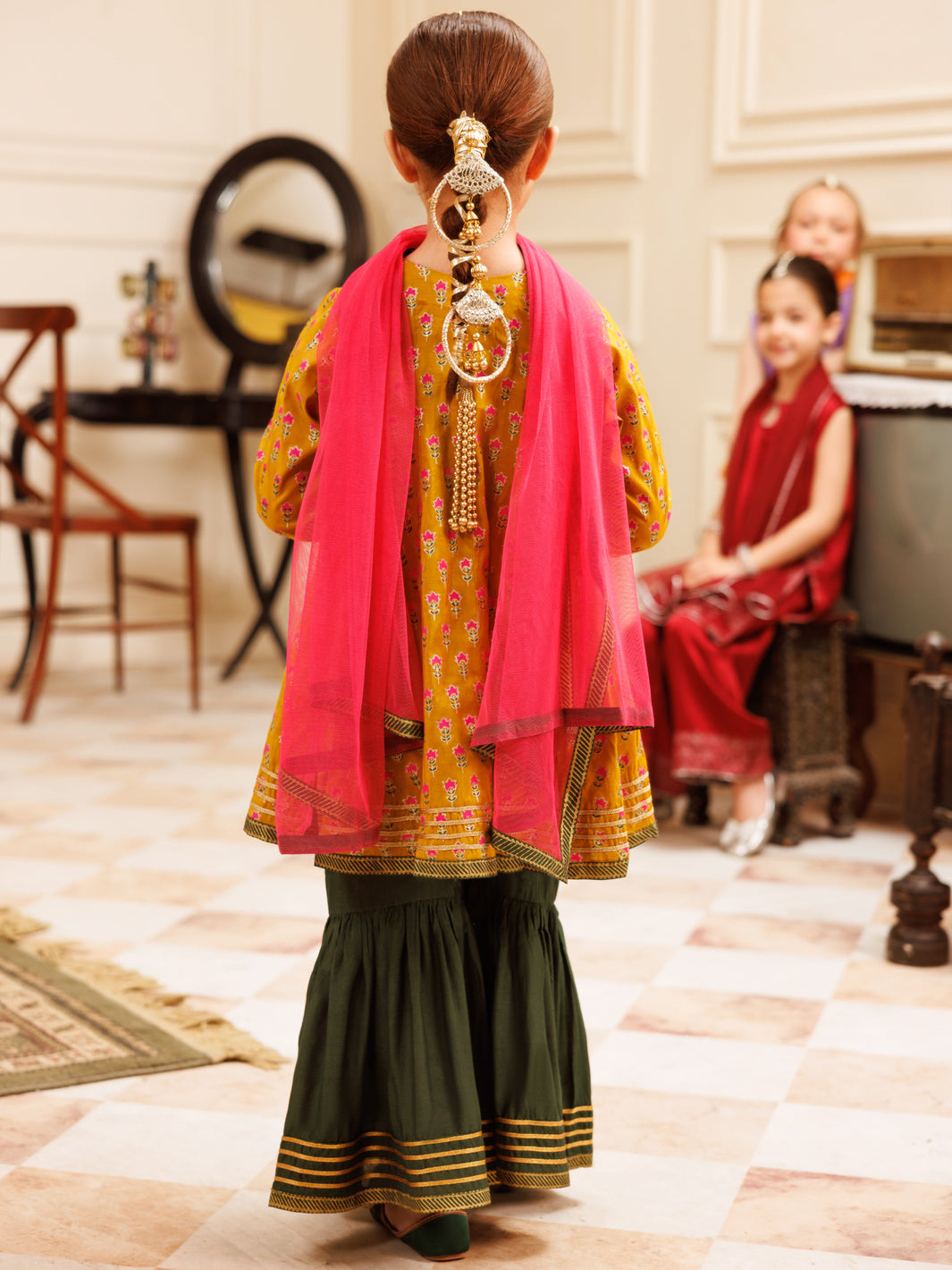 Mustard Maple Formal 3Pc Stitched - ALGR-3PS-LS-023