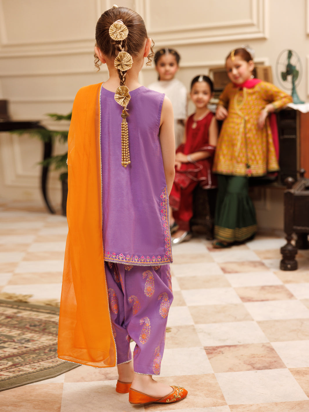 Light Purple Cambric 3Pc Stitched - ALGR-2PS-LS-026