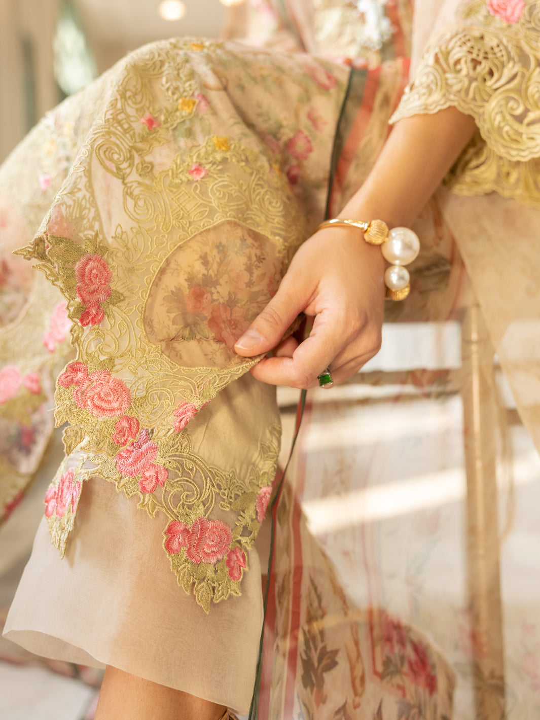 Olive Green Poly-Lawn 3 Piece Stitched - ALP-3PS-1782 - Almirah Online