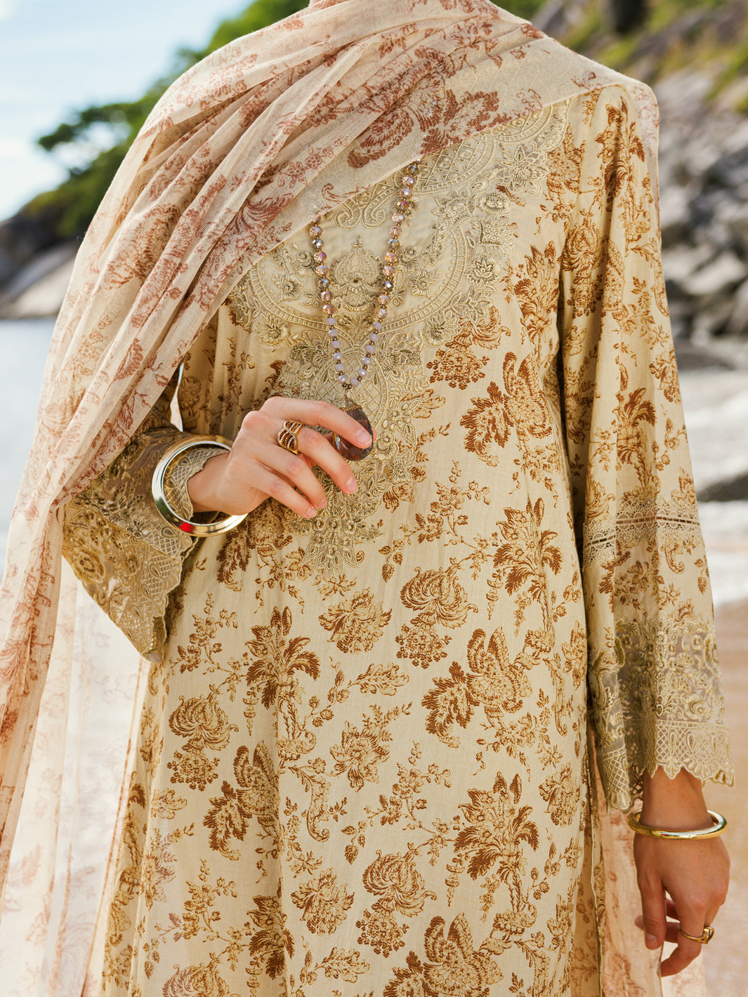 Pistachio Green Lawn 3 Piece Stitched - ALP-3PS-1810 - Almirah Online