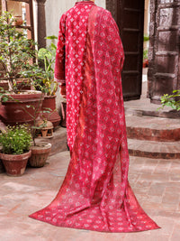 Maroon Square Dobby 3Pc Stitched - ALP-3PS-1879