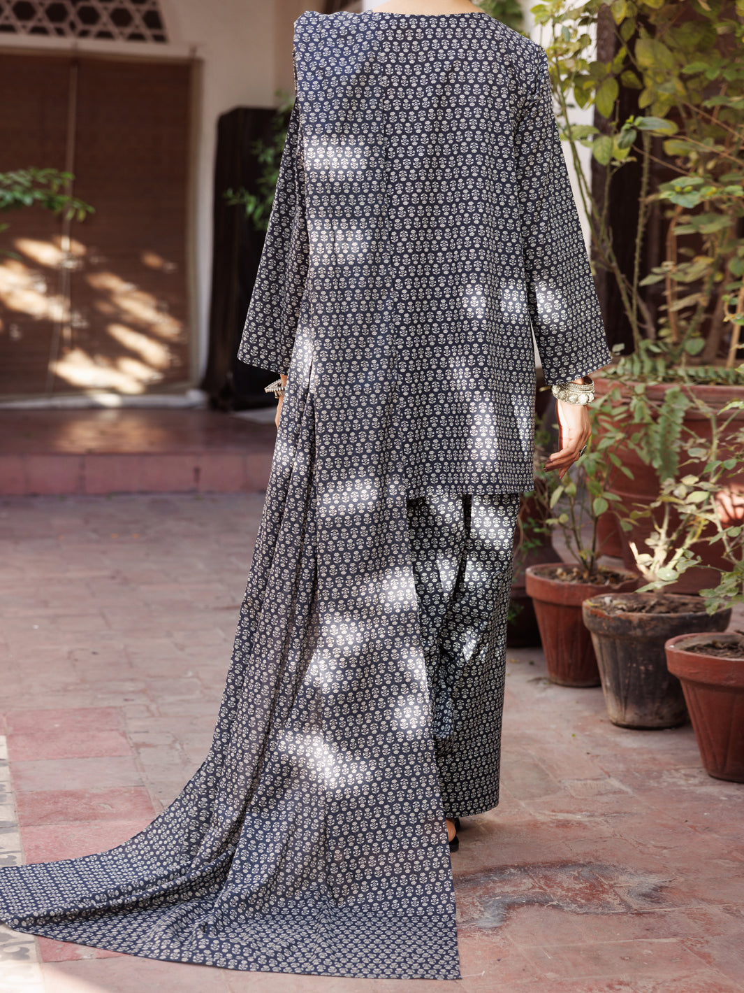 Black Lawn 3 Piece Stitched - ALP-3PS-2120